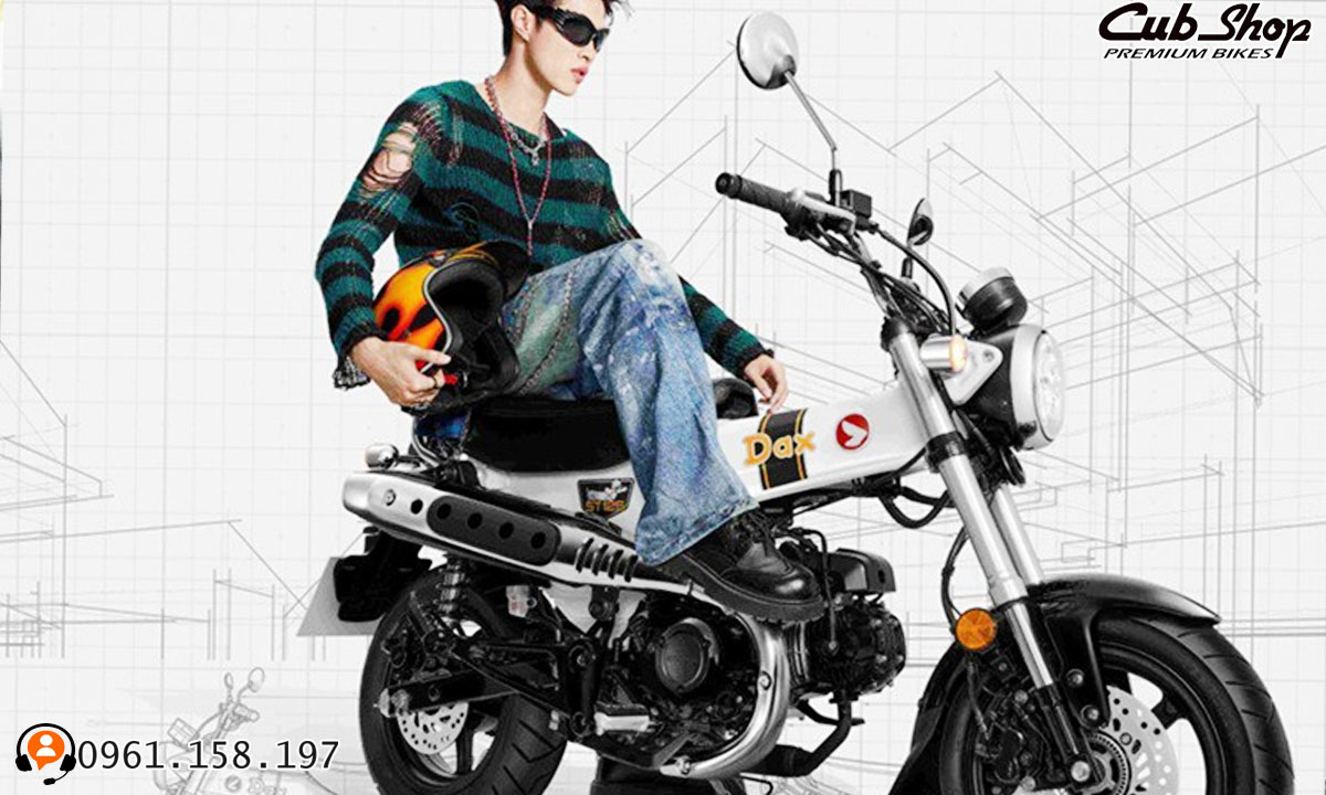 Honda Dax 125 2026 Original Màu Trắng: Vẻ Đẹp Tinh Khôi Trên Nền Khung T-Bone Huyền Thoại Honda Dax 125 2026 Original Màu Trắng: Vẻ Đẹp Tinh Khôi Trên Nền Khung T-Bone Huyền Thoại